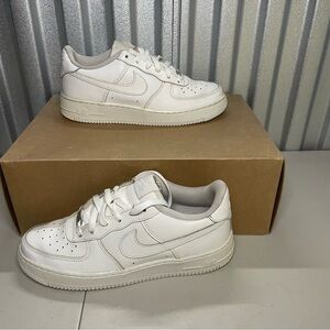 Nike Air Force 1 low white 314192-117 kids shoes